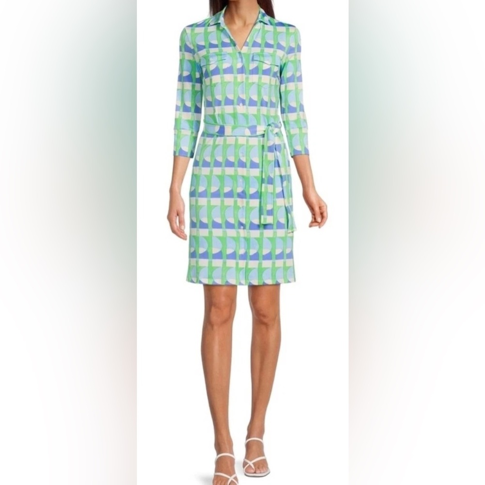 NWOT J. McLaughlin Brynn Dress in Vilhada Geometric Print, Size XS
